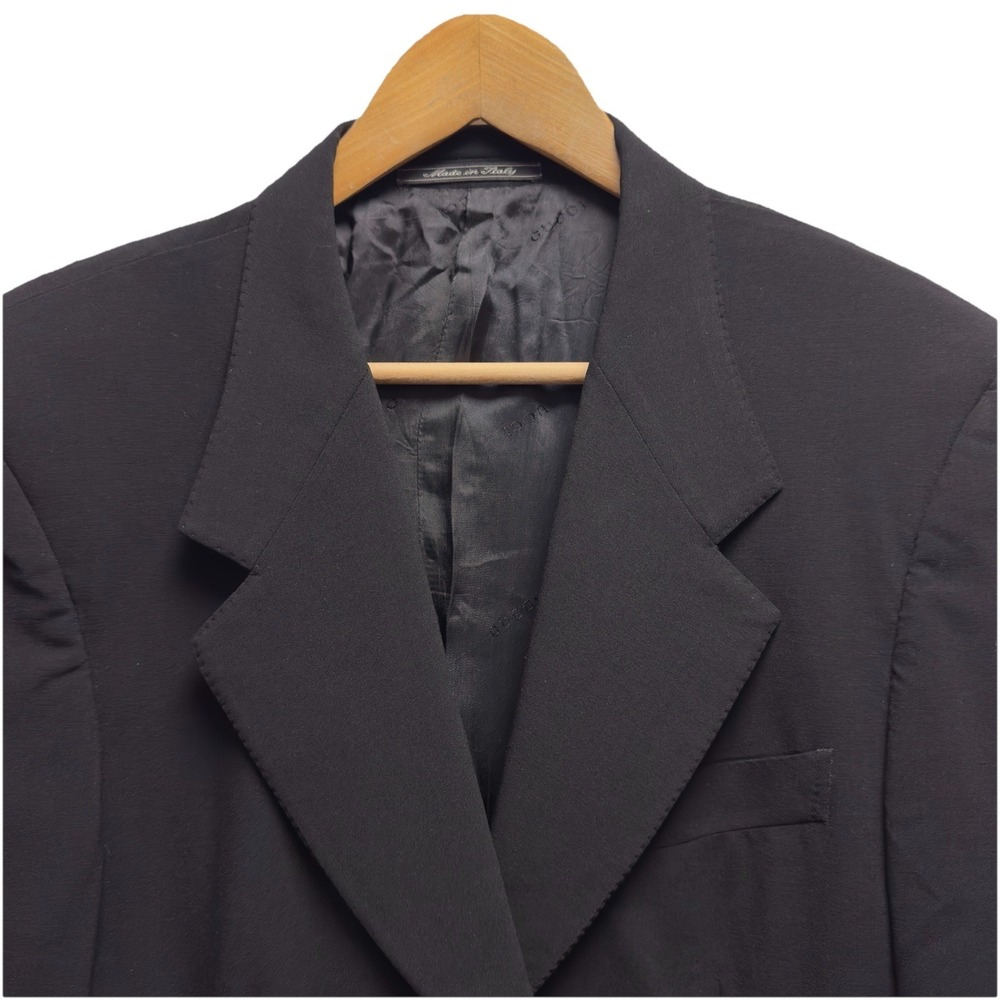 Gucci Men's Size 40 3-Button Black Sport Coat Blazer Jacket Excellent Condition